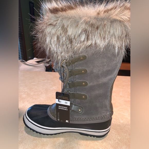 Sorel Joan of Arctic Major Dark Stone Lace Up Boot - Picture 7 of 11